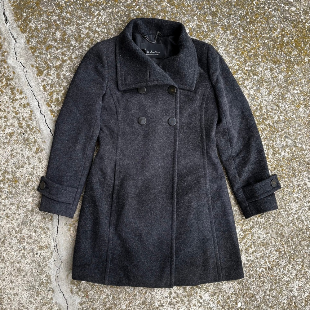 Aritzia T. Babaton Howell Coat Charcoal Grey Wool Cashmere Blend Small